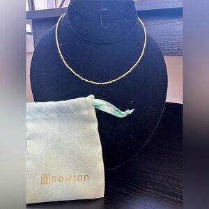 enewton choker classic gold bead necklace *NWT*